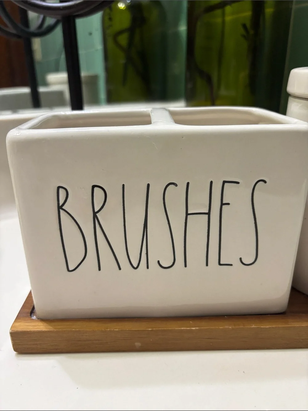 Rae Dunn Artisan Collection by Magenta “Brushes & Things” bathroom or vanity set